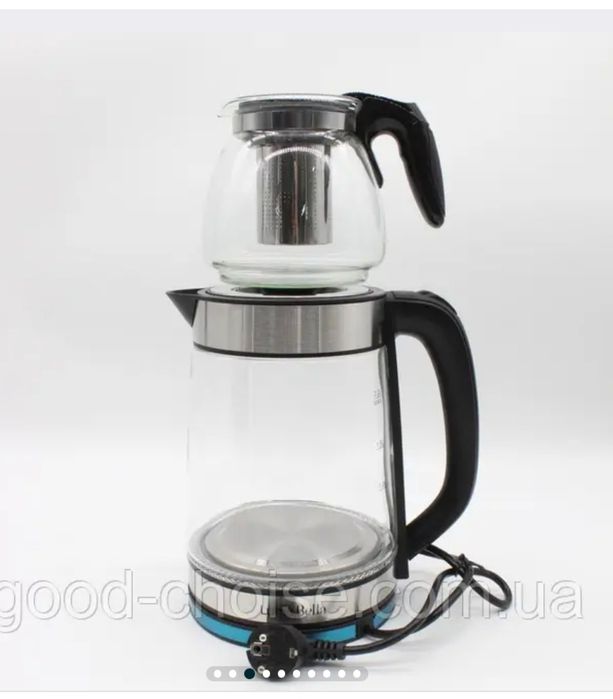 Єлектрочайник із заварником 2в1 luma Bella lB 59019