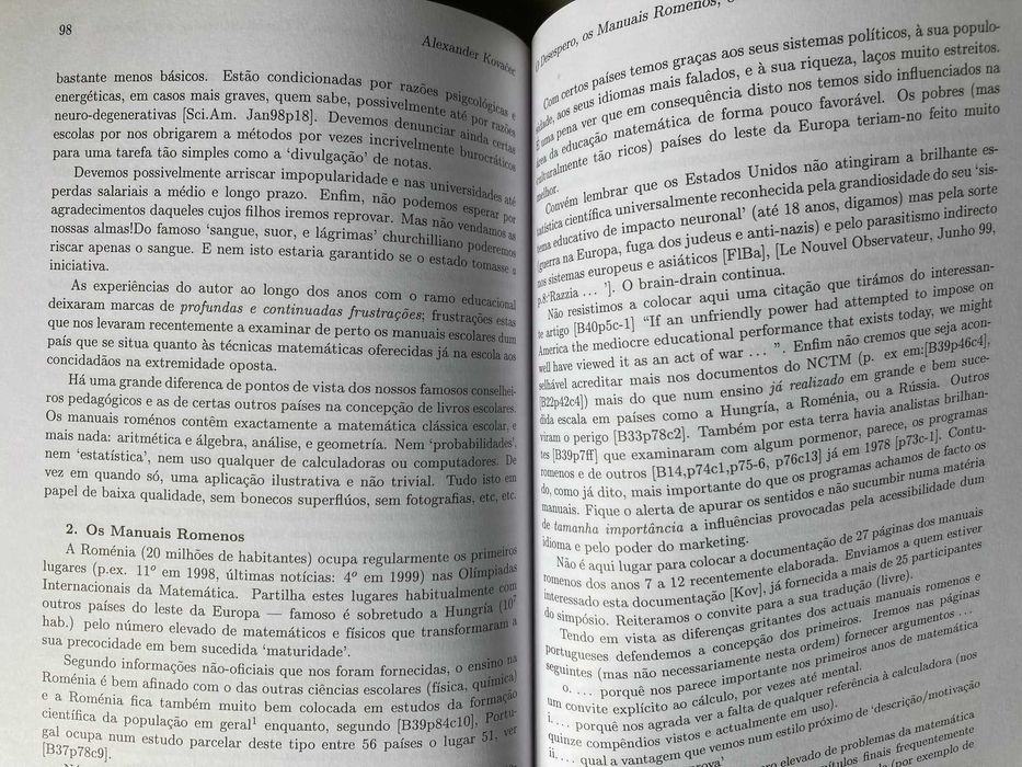 A Matemática e o Ensino: Problemas e Perspectivas em Portugal