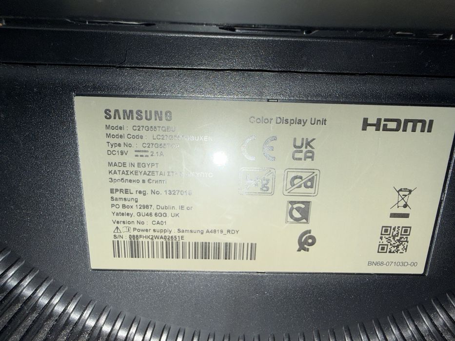 Monitor Gaming Curvo Samsung Odyssey G5