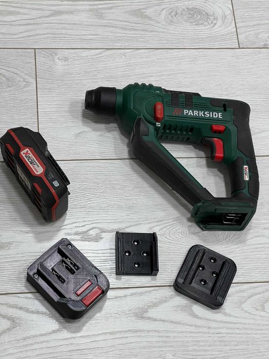 Тримач, кріплення для акумуляторів та інструменту Parkside