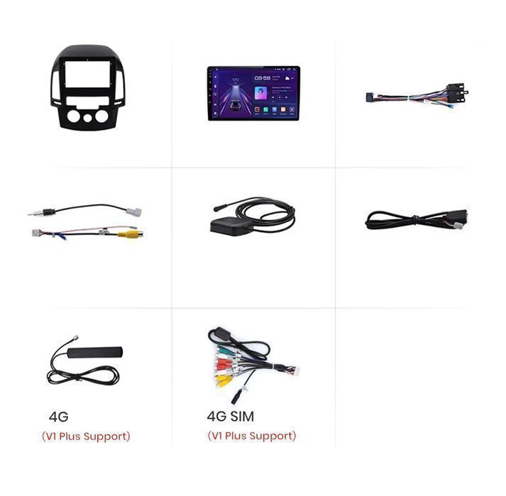 Hyundai i30 2006–2011 – Radio Android 9" CarPlay