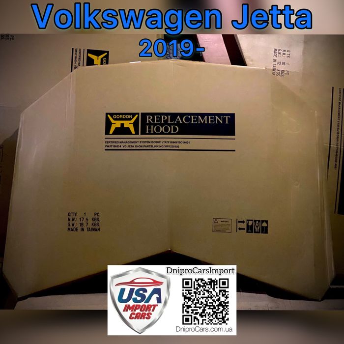 Капот з герметиком Volkswagen Jetta з 2019, та інші запчастини VW