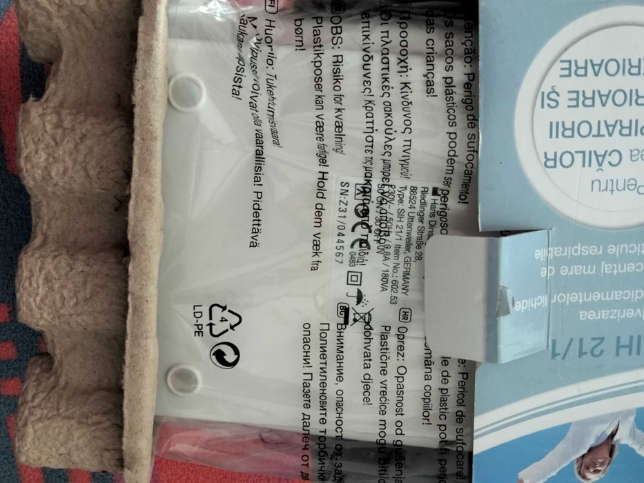 Inalador _ Nebulizador (NOVO) SANITAS