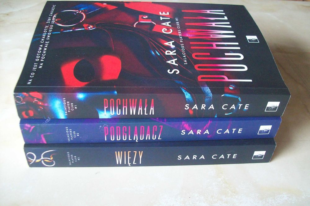 Pochwała + Podglądacz + Więzy Salacious Players Sara Cate zestaw 3x