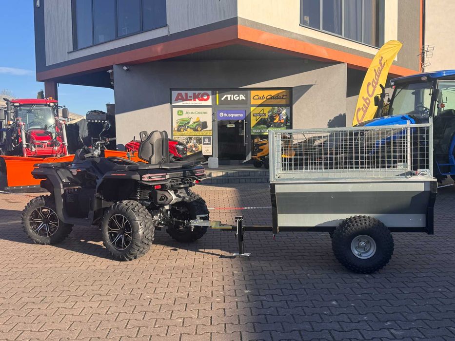 Przyczepa Do Quadów,Kiper, Duże Koła Baloty, Kula, Naburty, 500kg