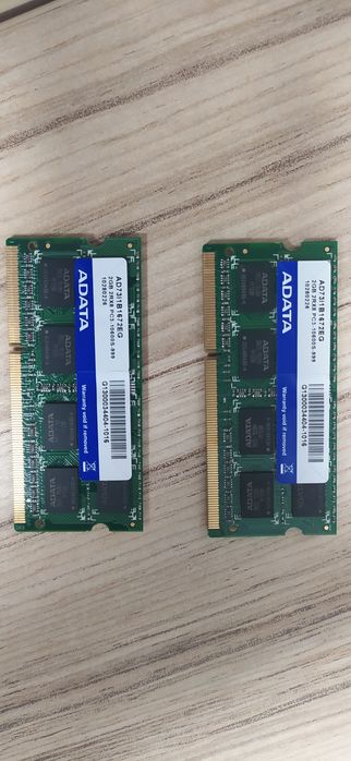 RAM ADATA, 2 pamięci po 2GB 2Rx8 DDR3 PC3