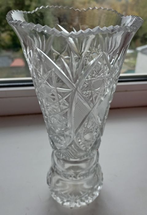 Кришталь. Ваза радянських часів 23см
