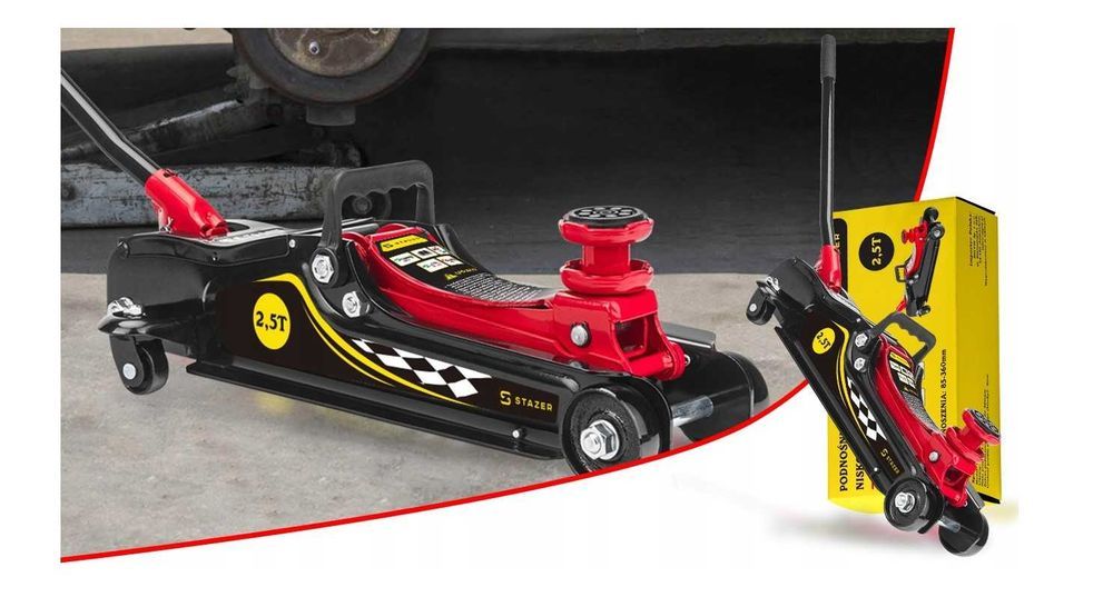 Домкрат гидравлический подкатной 2,5т STAZER / 130-300 мм