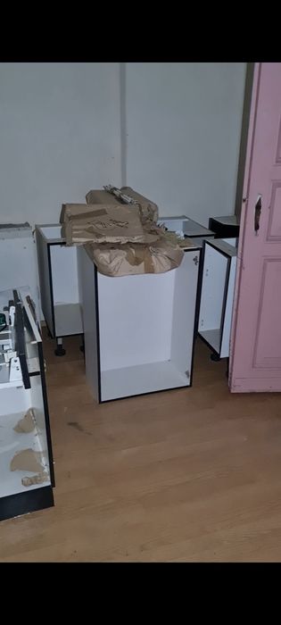 szafki kuchenne kpl z czarnymi frontami 11 szt OKAZJA