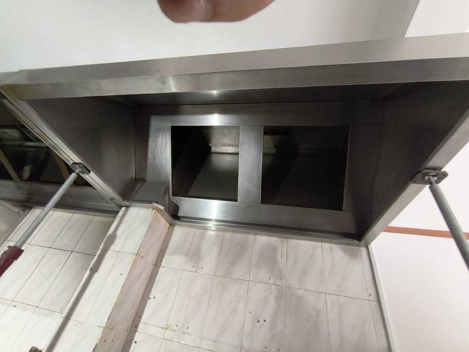 Hotte inox para restauração