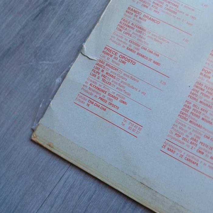 LP Rock Rendez Vous Musica Moderna Portuguesa