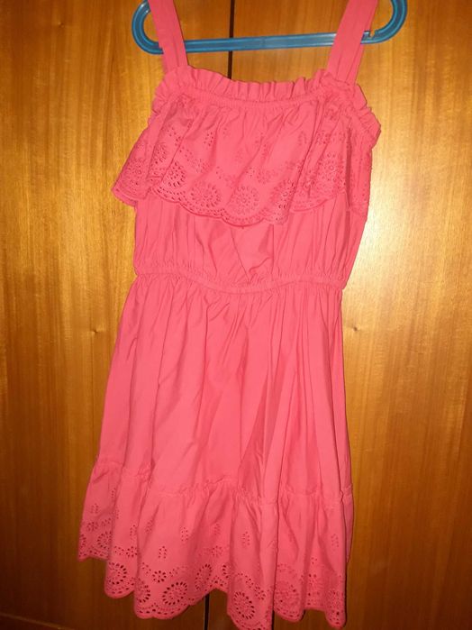 Vestido alças vermelho Mayoral 14anos em bom estado