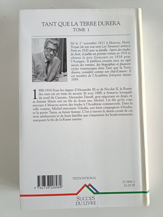 Livro do Escritor Henri Troyat volume 1