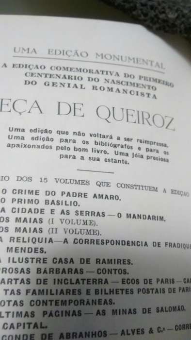 Livros "Os Maias" edição de 1966. VOLUMES I e II