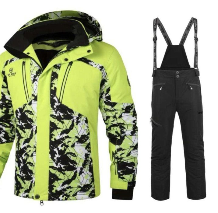 Лижній яскравий костюм теплий приктичний з екраном