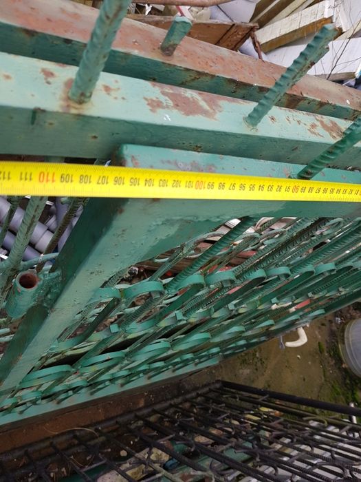 Brama stalowa wjazdowa z furtką 366cm+105cm x  170cm