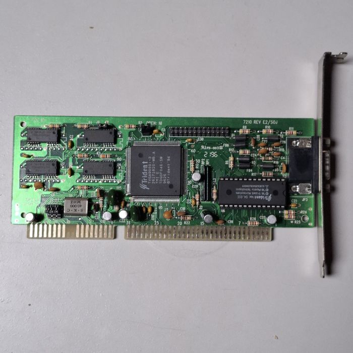 Karta graficzna TRIDENT TVGA9000I 512kb ISA Retro pc