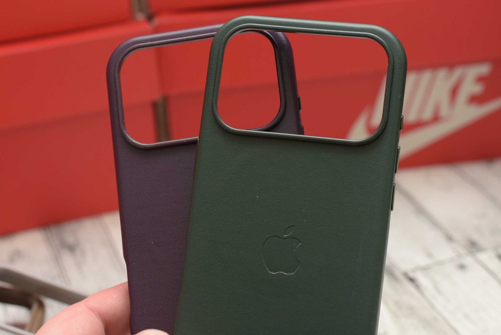 Кожаный чехол Leather Case iPhone 17 Air Pro max Magsafe Анимация