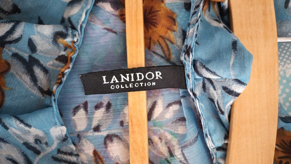 Blusa azul florida - Lanidor
