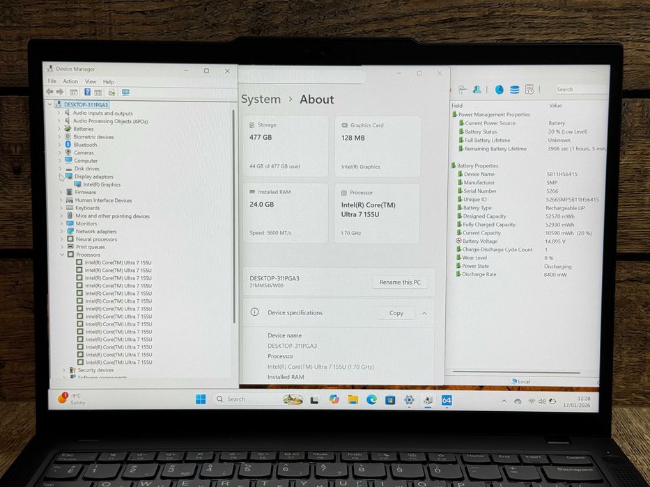 Ноутбук Lenovo T14 Gen5/Ultra7 155U/24/512/Новий!Магазин/Гарантія 21м!