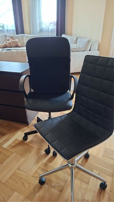 Biurko i fotele biurowe
