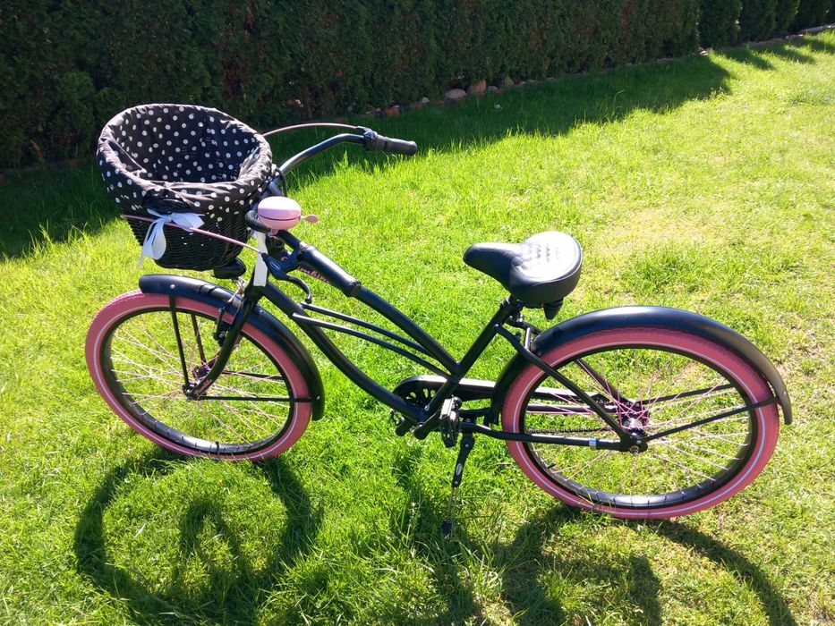 Rower Plumbike LA DONNA ROSE BLACK koła 26”