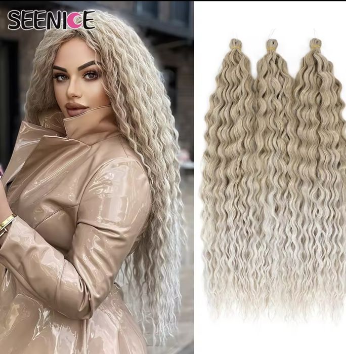 Extensões cabelo ondulado