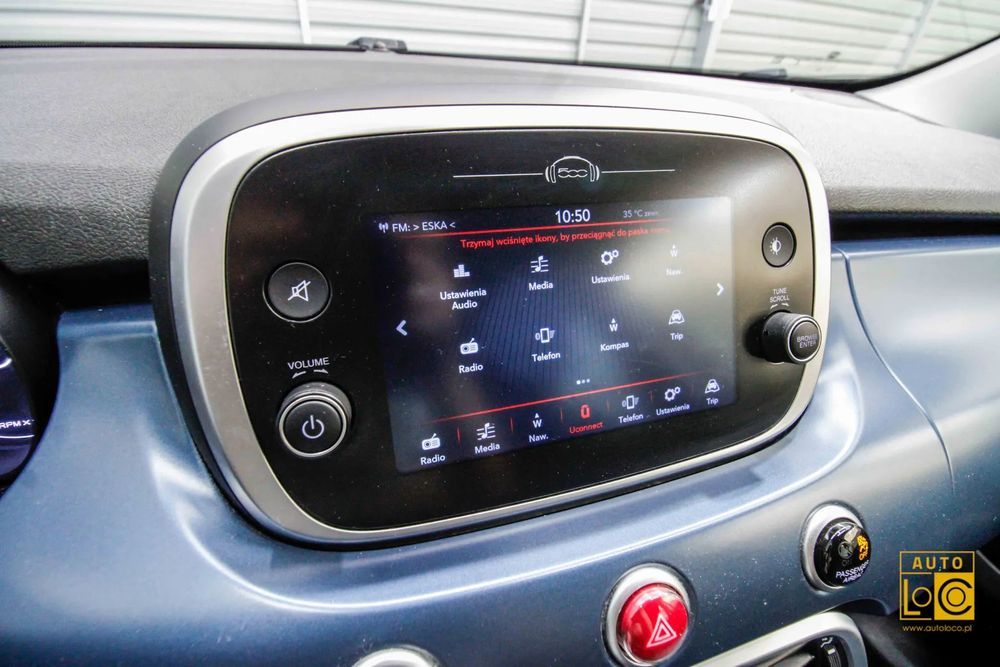 Fiat 500X Mirror + Navigacja + Klimatyzacja + Ledy + Parktronik +