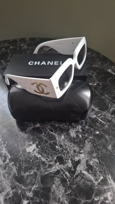 Okulary chanel białe