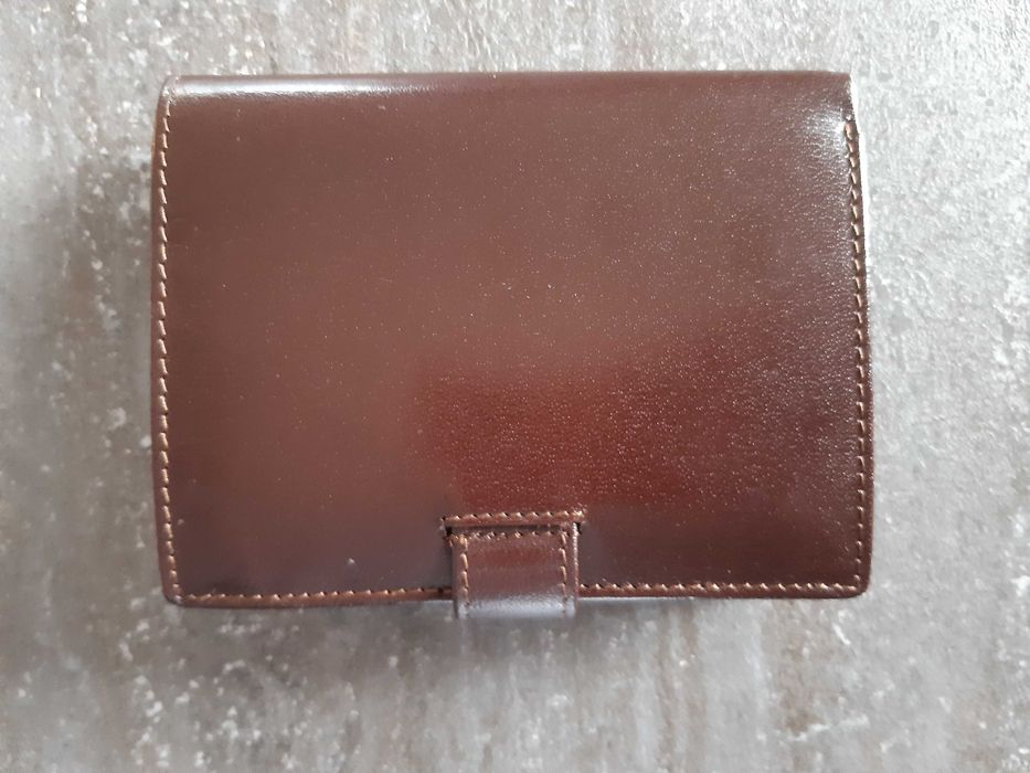 Portfel meski, skorkowy, brazowy, nowy
