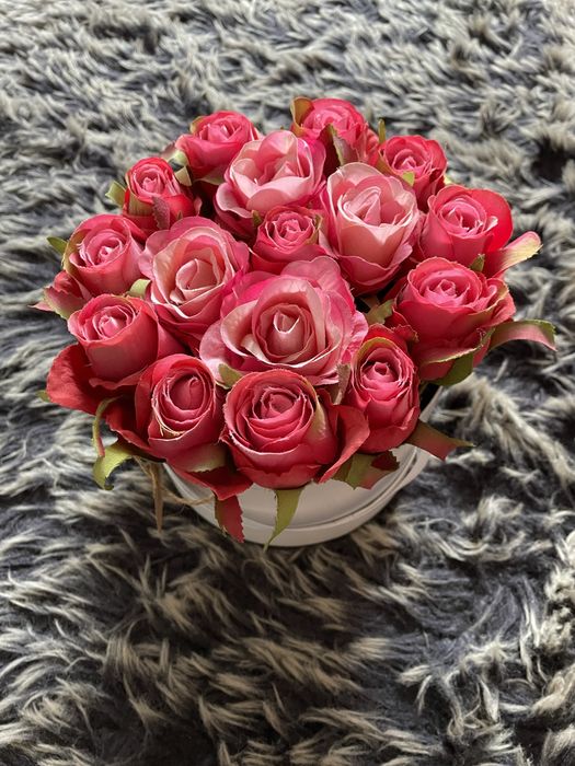 Flower box z różami