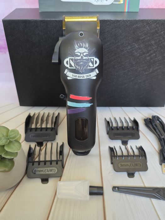 Професійна машинка стрижки голови vgr 699 тример бороди трімер вгр
