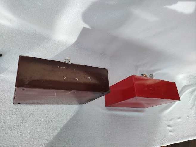 Kasetka metalowa sejf kasa szuflada MG-5P brązowa czerwona