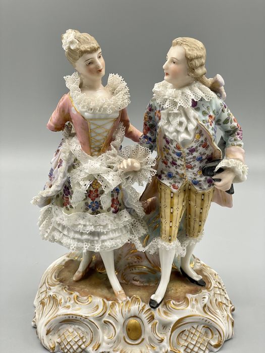 Escultura porcelana velho paris