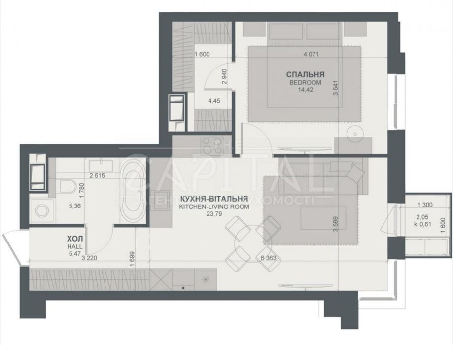 Аренда квартиры ул. Тютюнника, Печерск, ЖК TRIIINITY