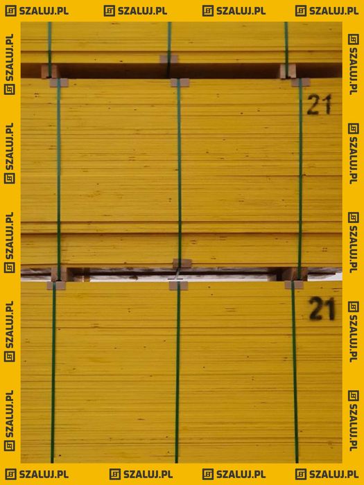 Trójwarstwowa płyta sklejka świerkowa szalunkowa nieokuta 2x0,5