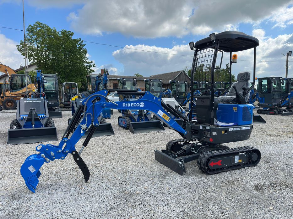 Nowa Minikoparka RIPPA R10 ECO YOOP koop rozsuwane podwozie 1T Transport Gratis Leasing Meyer Yato Zoomlion DOSTĘPNE RÓŻNE MODELE Okazja !!!