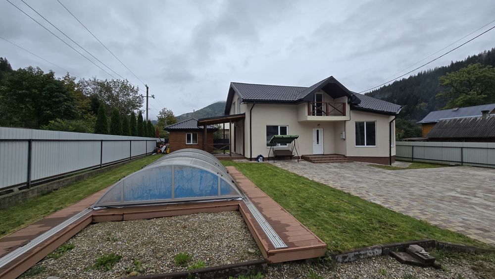 ‼️ ВЛАСНИК • Обмін*Новий будинок в Микуличин з басейном і сауною.