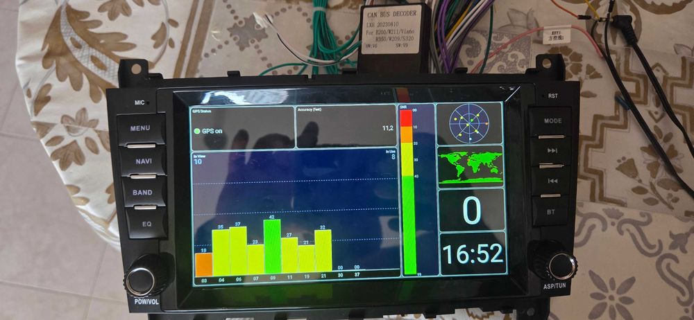 Rádio Android 12 Mercedes com Carplay / Android Auto
