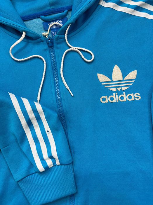 Bluza Adidas Paski Zipped Logo