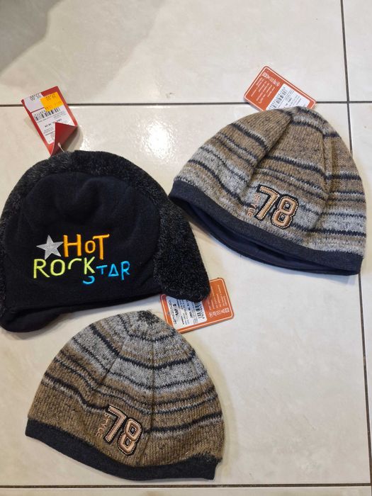 Czapki zimowe dla chłopca