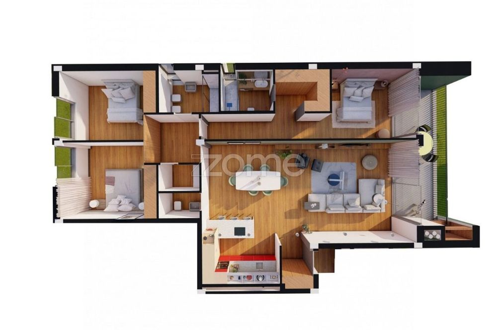 Apartamento T3 Novo em Fonte Arcada, Póvoa de Lanhoso