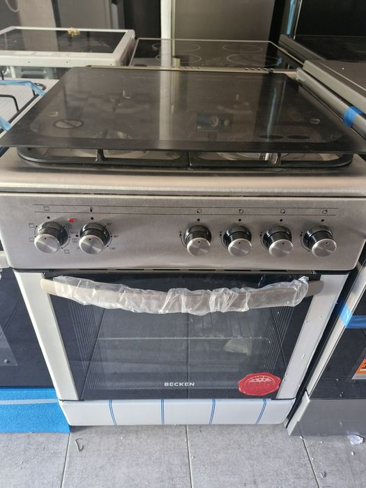 Fogao becken bicos a gas + forno eléctrico