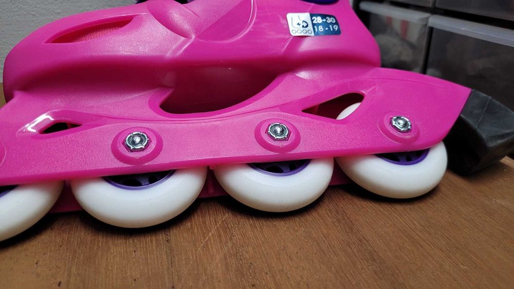 Patins rosa Criança Olexo 28-30 Decathlon