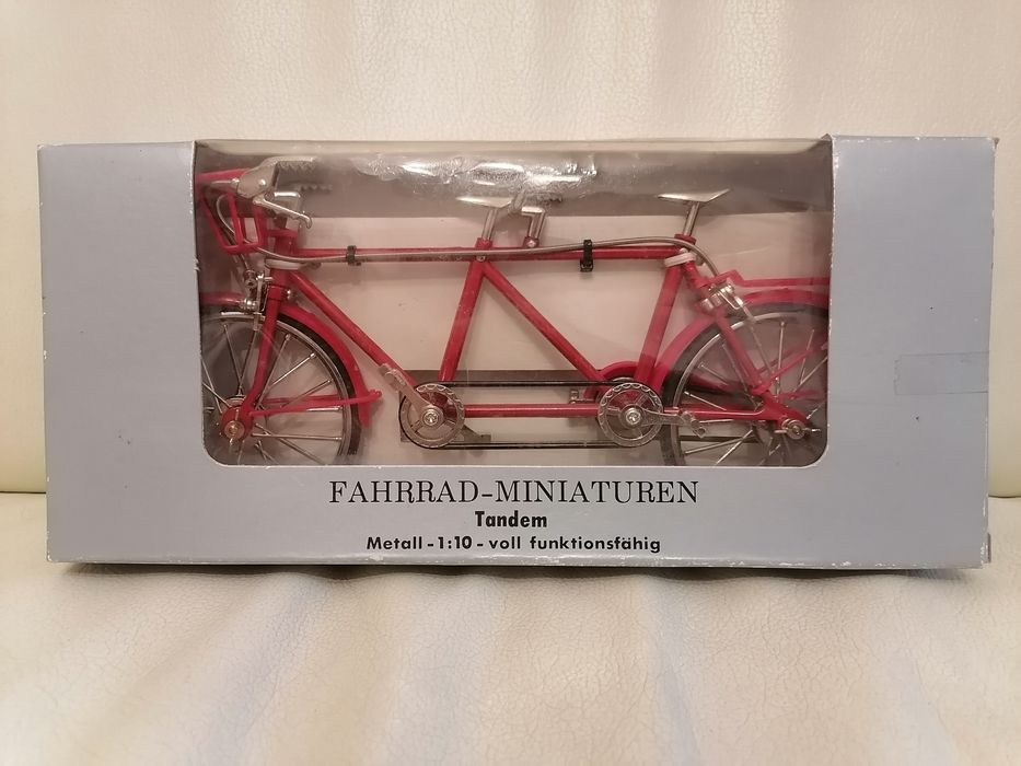 Tandem Fahrrad Miniaturen miniaturka Nowa rower