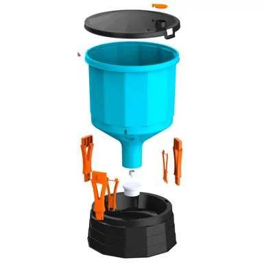 Poidło dla kur automatyczne KOLOSS z przezroczystym zasobnikiem