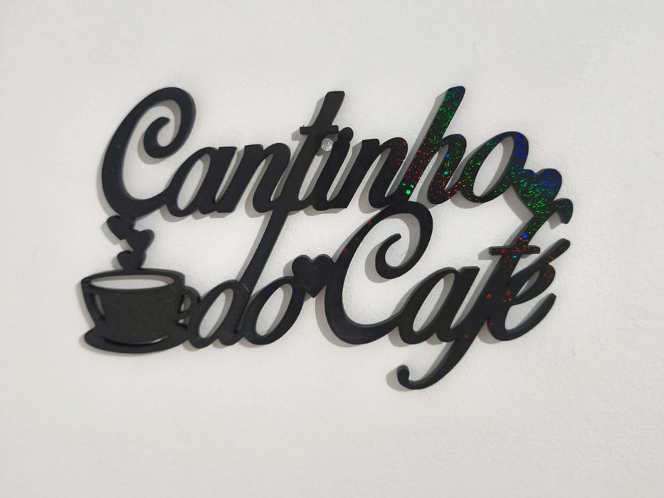 Placa Decorativa “Cantinho do Café”