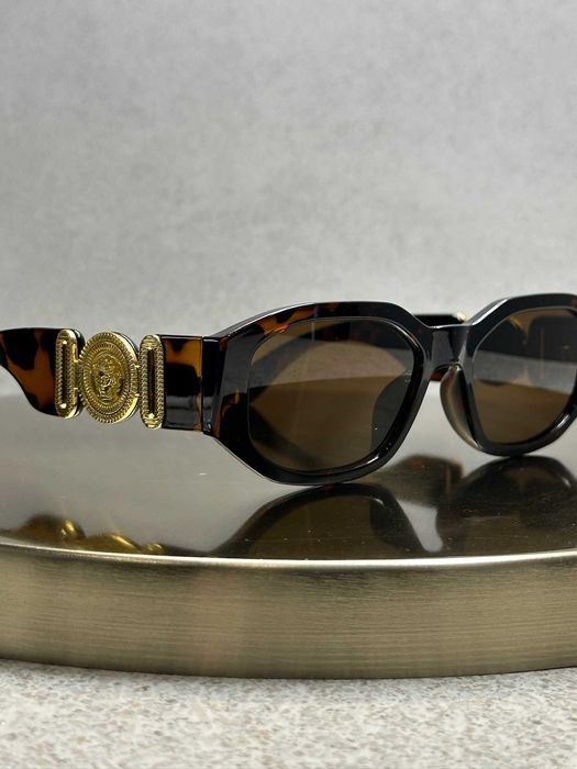 Очки Versace VE4361 532087 Biggie Леопард / Оригинальные очки Версаче Медуза