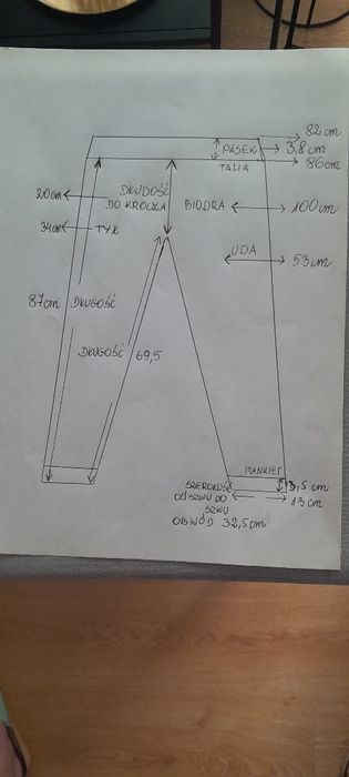 Spodnie Tajfun roz 38