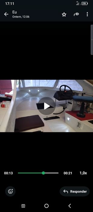 Barco semi cabinado 4,70 m